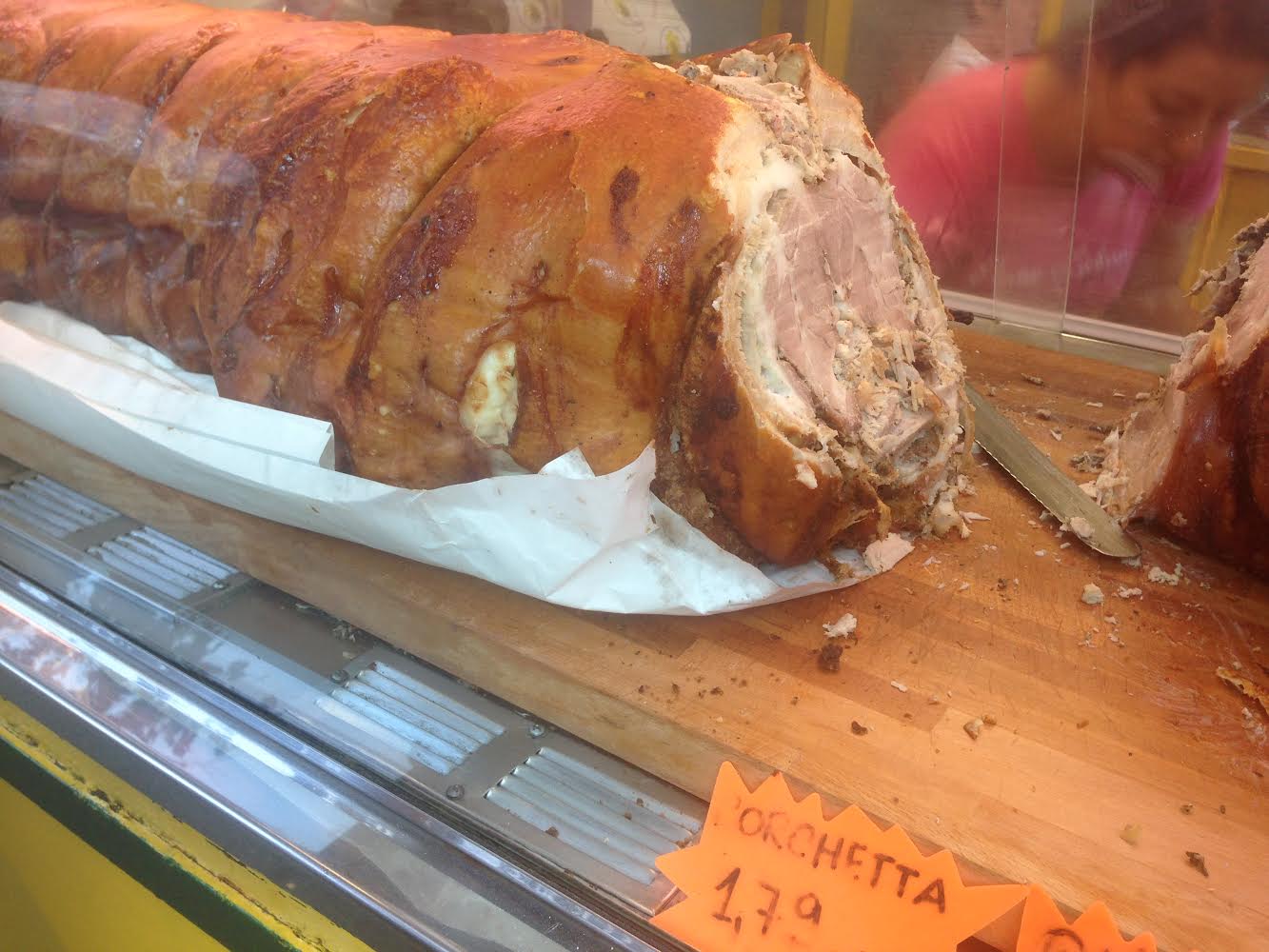 Throughout Frascati and other towns, you will find porchetta for sale in streetvans.